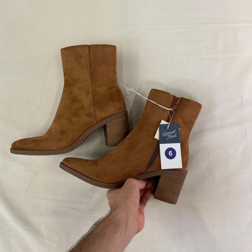 Brand new with tags Universal Thread ankle boots in a beautiful cognac